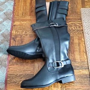 black dress boots wide calf